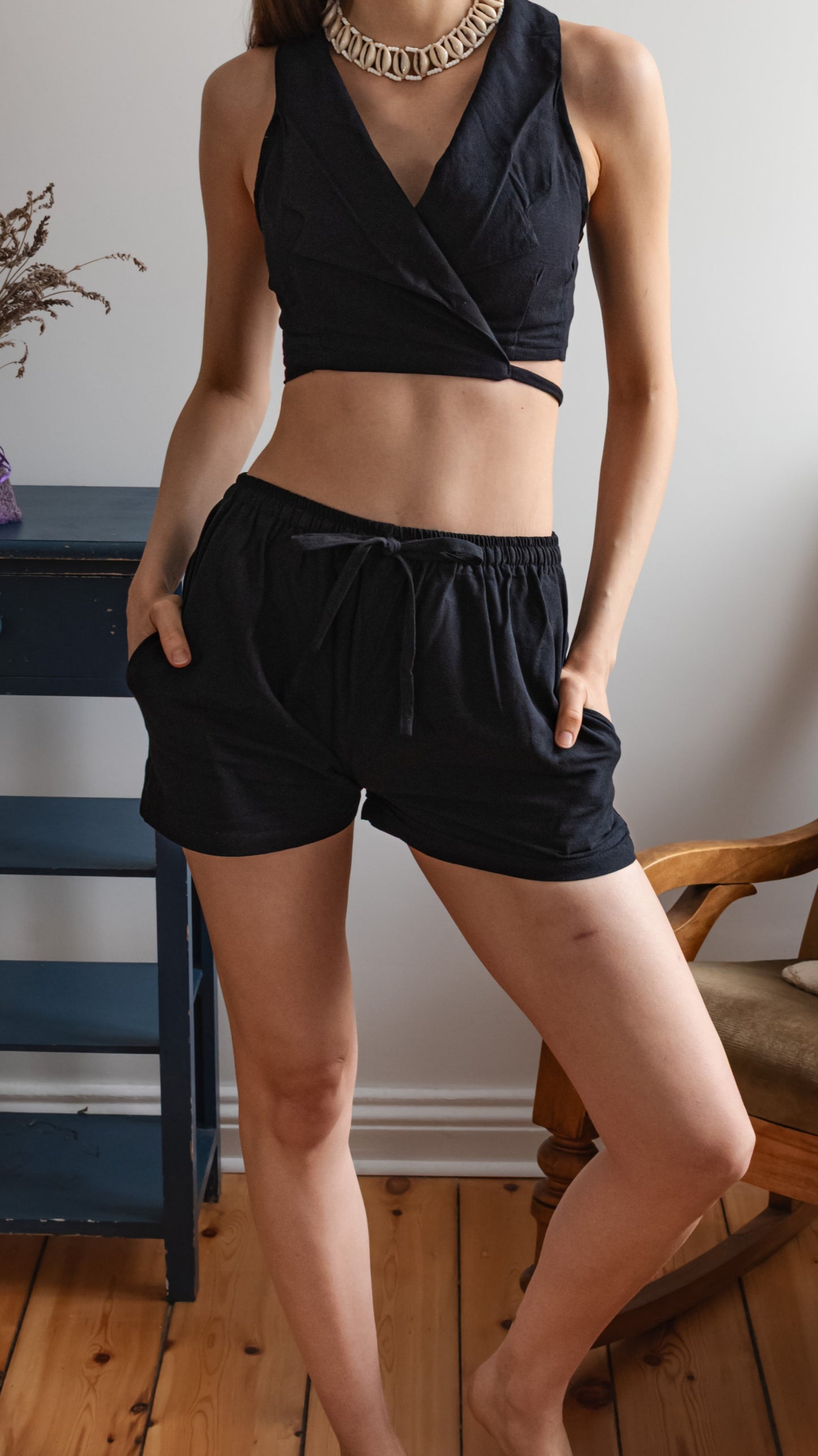 Leinen-Shorts Damen - 100% Leinen