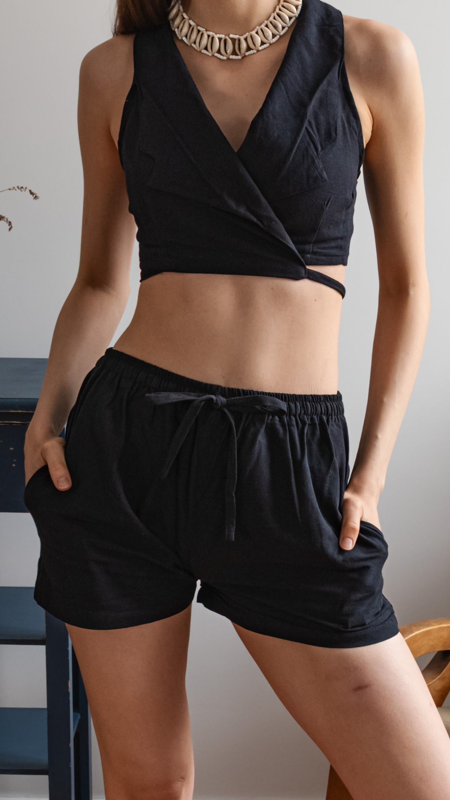 Leinen-Shorts Damen - 100% Leinen