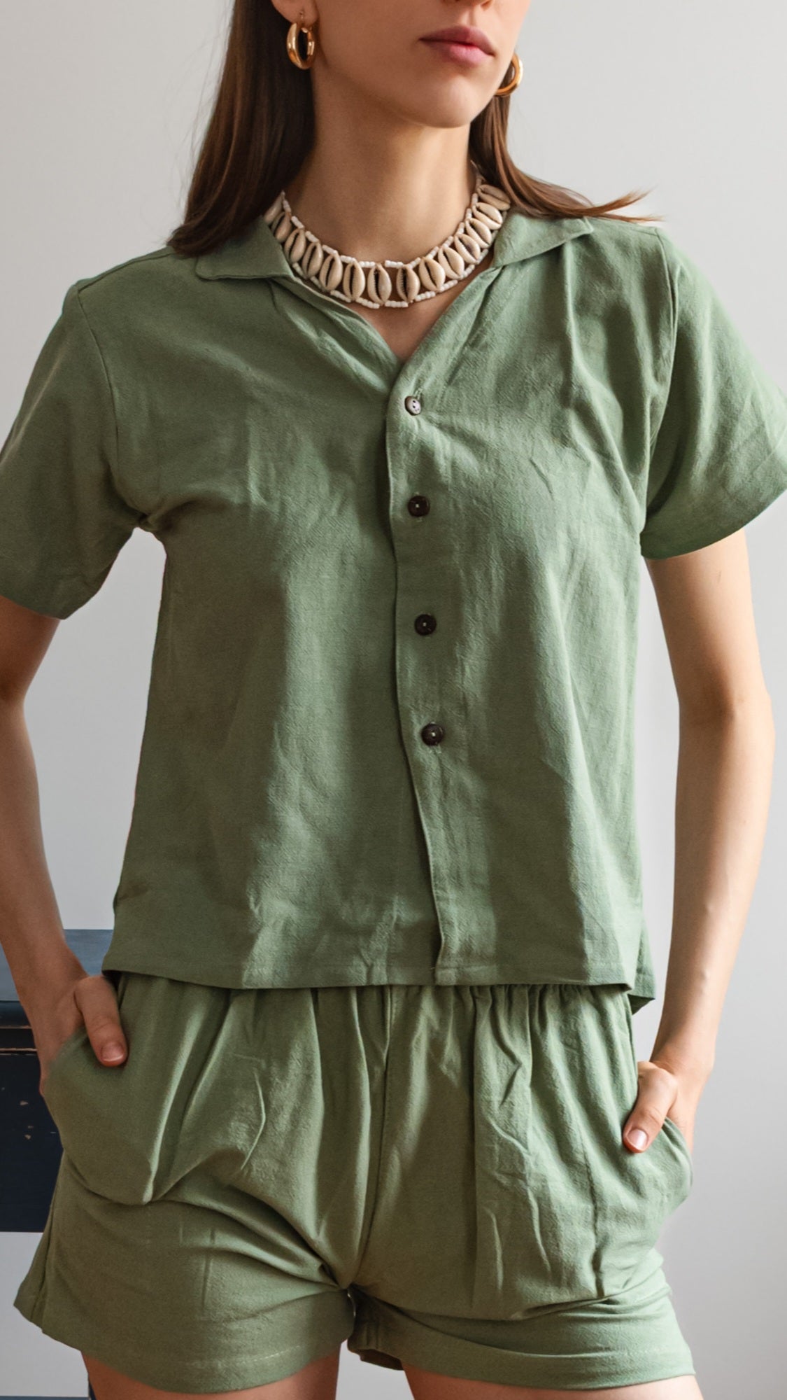 Leinen-Shorts Damen - 100% Leinen