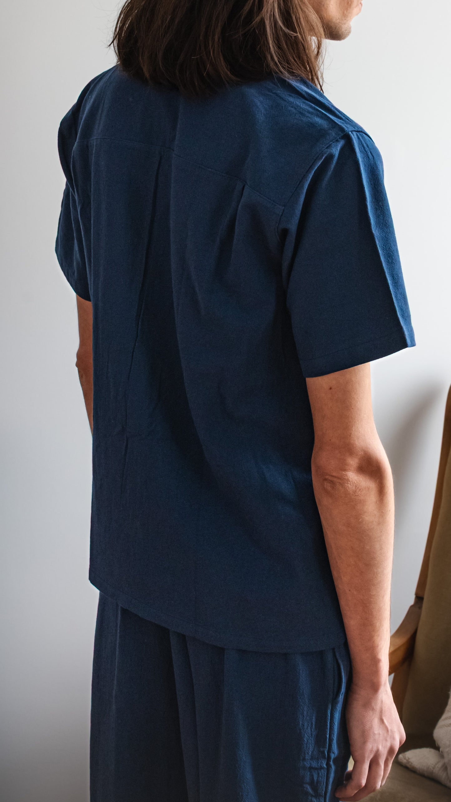 Herren Leinenhemd - Kurzarm, 100% Leinen