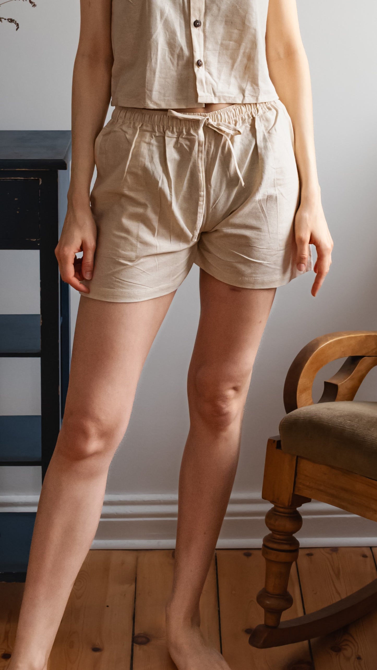 Leinen-Shorts Damen - 100% Leinen