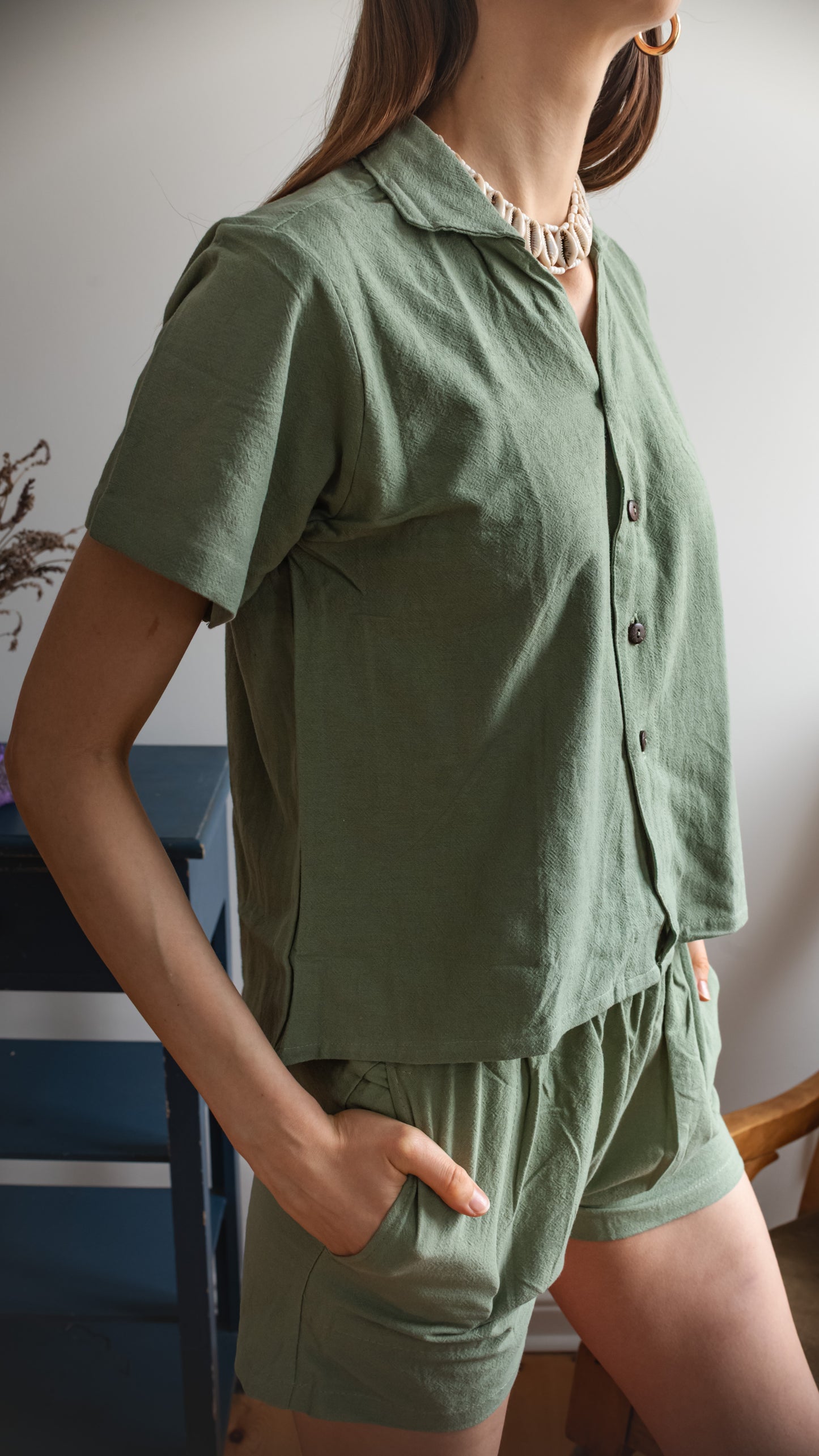 Leinen-Shorts Damen - 100% Leinen