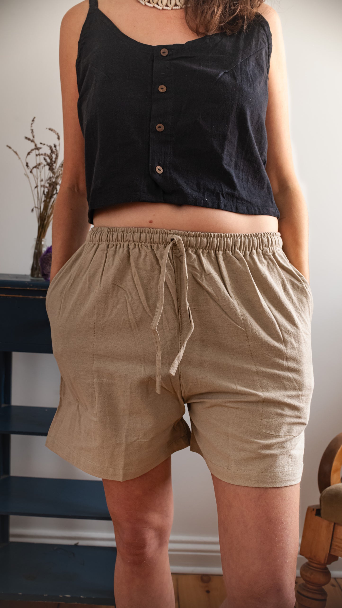 Leinen-Shorts Damen - 100% Leinen