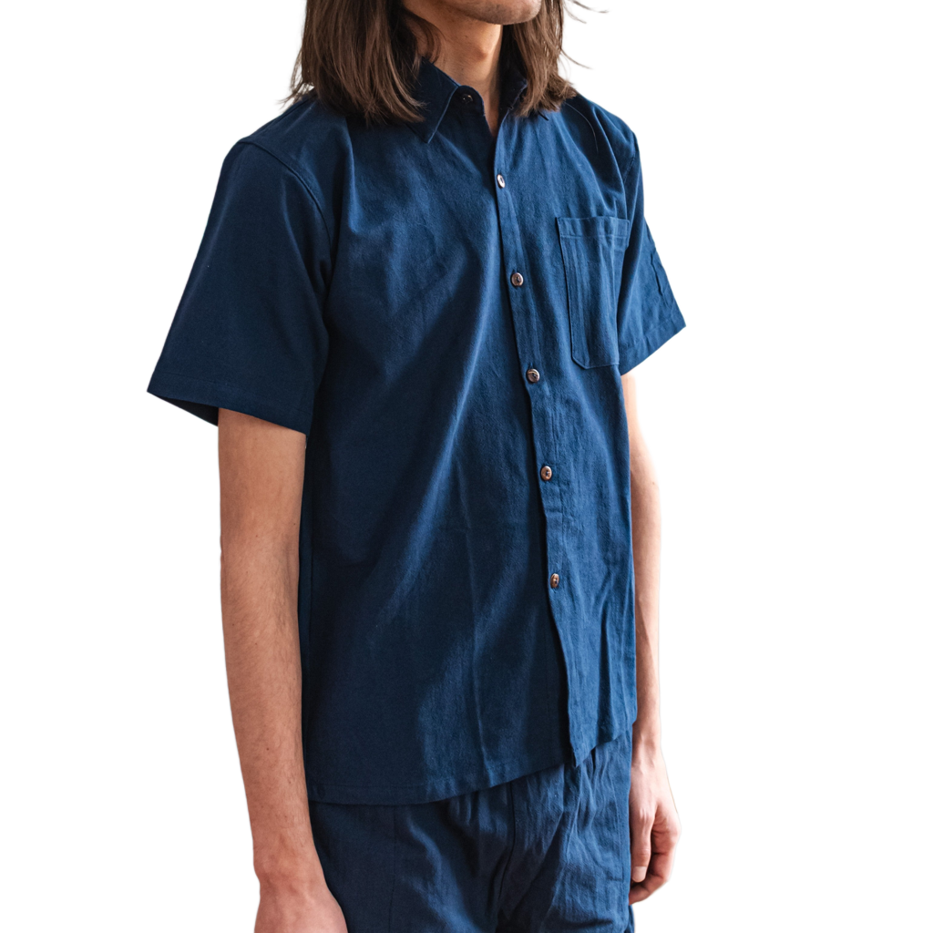 Herren Leinenhemd - Kurzarm, 100% Leinen
