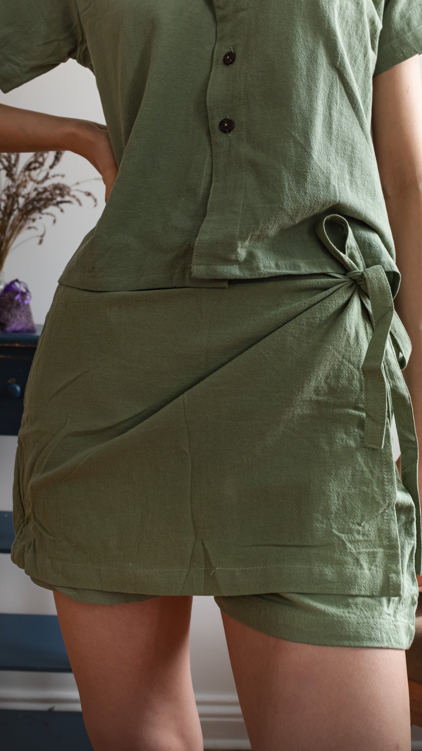 Leinen-Hosenrock Damen - 100% Leinen